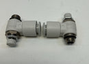 SMC AS2201F-U01-08 Speed Controller  UNI1/8, for 5/16" Tube (Lot of 2)-3