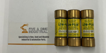 Bussmann LPJ-3-2/10SP Buss Low Peak Lot of (3)  Fuse 3-2/10A 600V