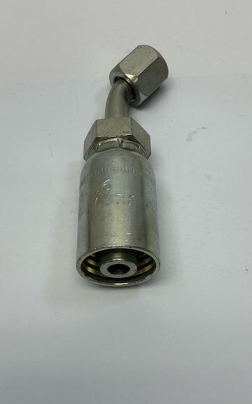 Kurt Hydraulics FJX45-08-06 1/2'' Hose ID Crimp x 3/8'' JIC Female 37° - 0