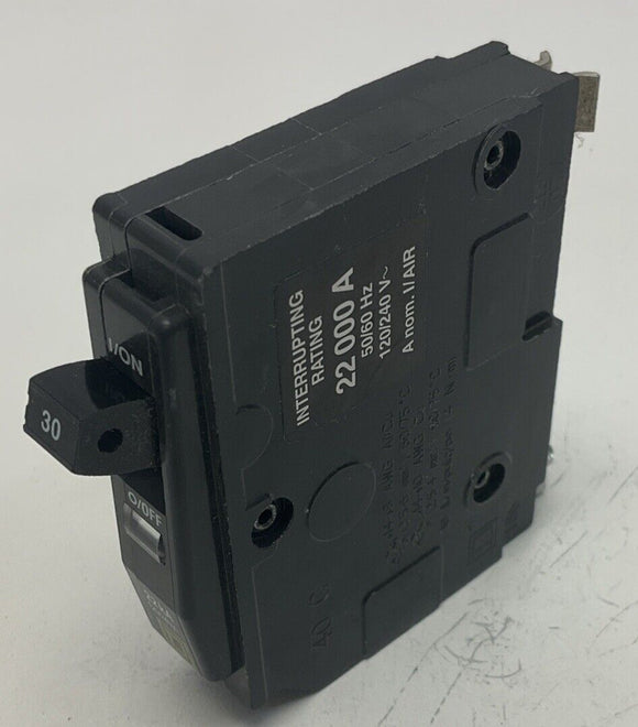 Square D QOB130VH 30-Amp Miniature Circuit Breaker 120/240VAC, 1-Pole