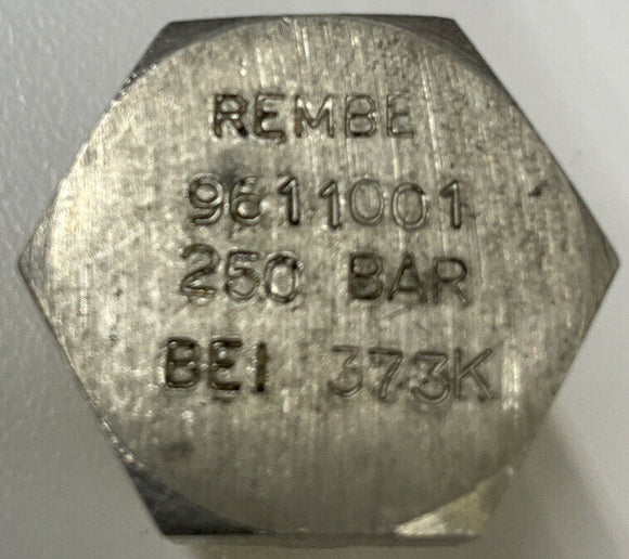 Rembe 9611001 / 9702189 250 Bar Pressure Relief Valve