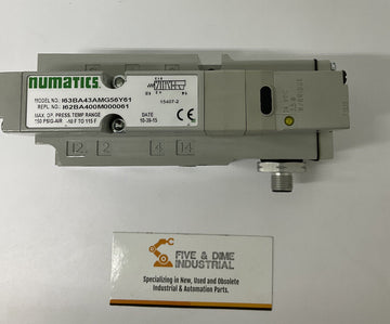 Numatics I63BA43AMG56Y61 24VDC Solenoid Valve w/ Base
