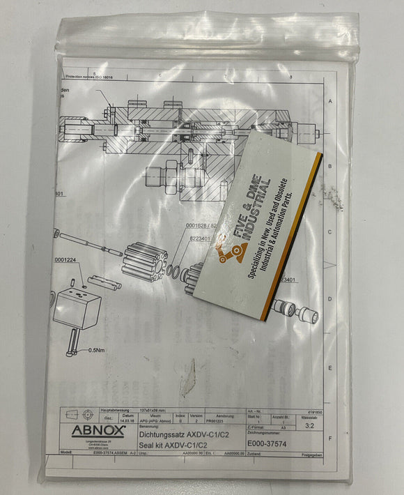 Abnox AXDV-C1 / AXDV-C2 Seal Kit For Volumetric Metering Valve