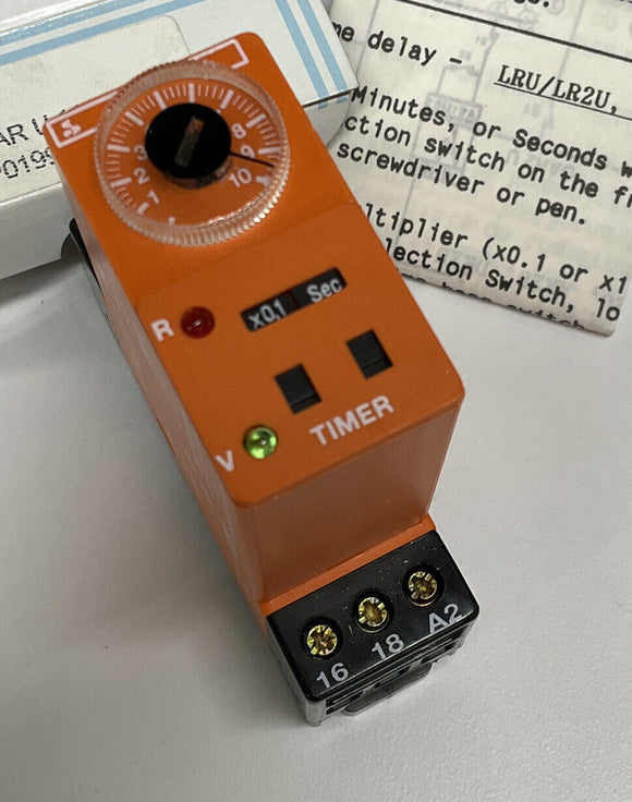Crouzet Bar-U-110A Din Mount Time Delay Module