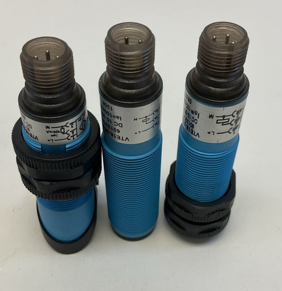 Mixed Sick Optic Sensors  1 VTE18-3F4840 2 VTE18-3F4640 Lot of 3