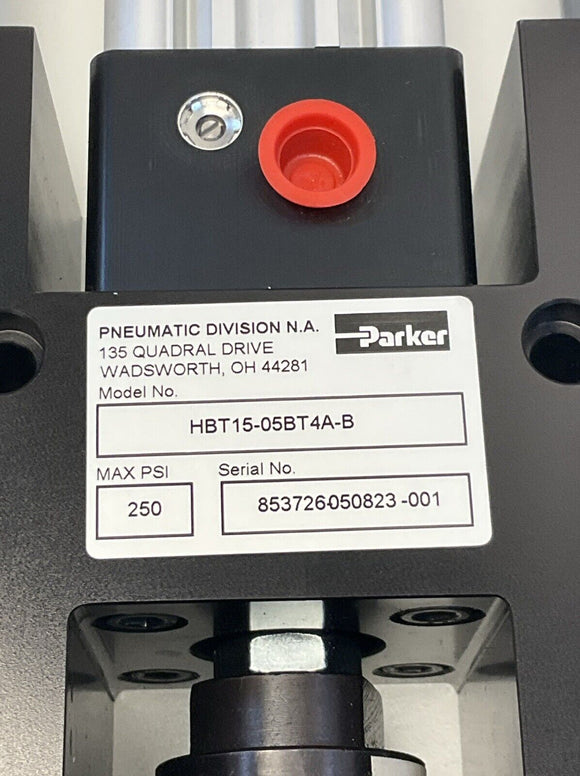 Parker HBT15-05BT4A-B Pneumatic Guided Slide Cylinder Assembly