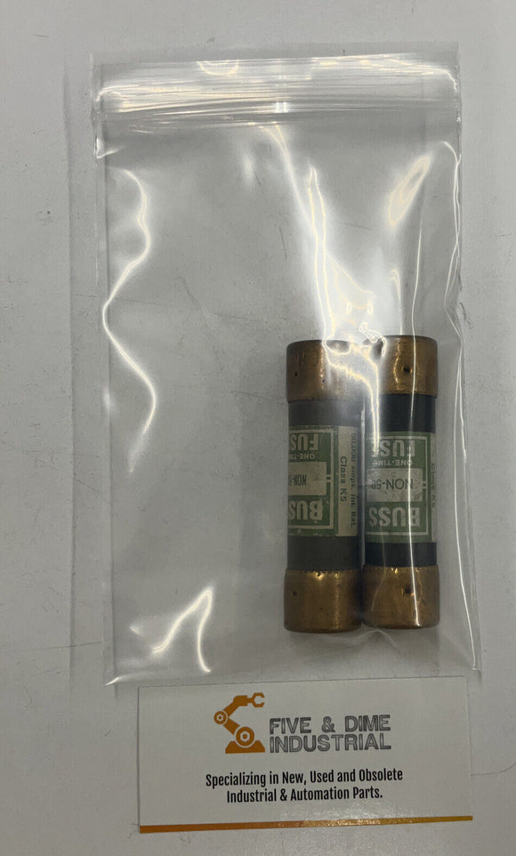 Bussmann NON-50 Lot of 2 Dual Element Time Delay 50A 250V