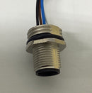 Murr Elektronik  7000-13501-9710020 M12 4-Wire Male Receptacle Front Mt.-3