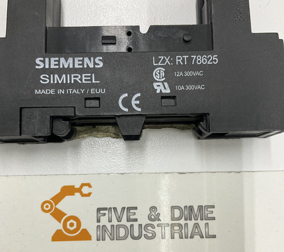 Siemens LZX RT78625 Plug-in Relay 12A 300V