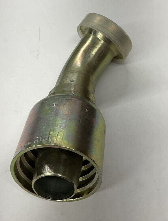 Parker 16F78-24-24 Hydraulic 45° Elbow Fitting Hose x Flang Head