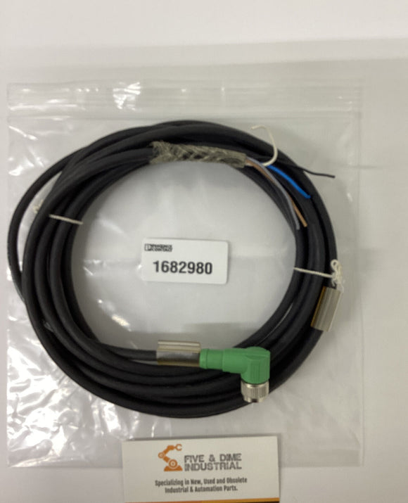 Phoenix Contact 1682980 5 Meter 5- Pin 90 Degrees Female Cable Shielded