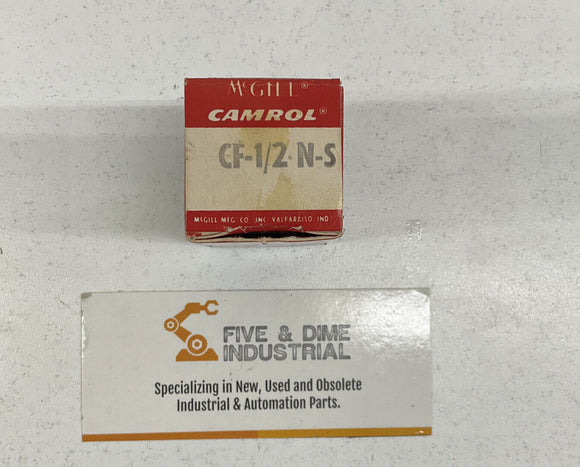 McGill CF-1/2-N-S Flat Cam Follower Slotted Head Needle Roller Bearing