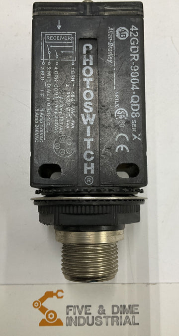 Allen Bradley 42GDR-9004-QD8 Ser.X Photoswitch - 0
