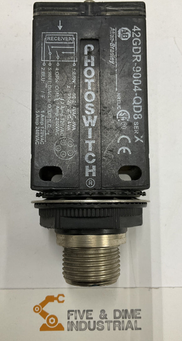 Allen Bradley 42GDR-9004-QD8 Ser.X Photoswitch