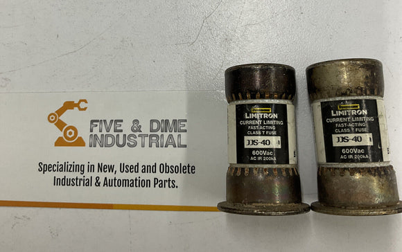 Bussmann Limitron JJS-40 Current Limiting Fast Acting Fuse 40A 600VAC