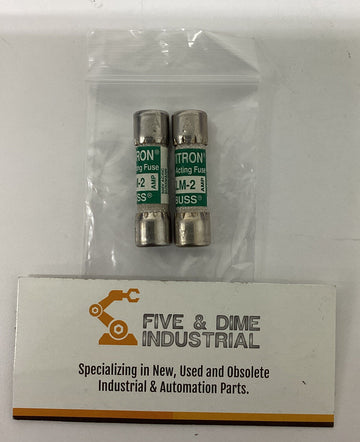 Bussmann Limitron KLM-2 Lot of 2 Fast Acting 2 Amp Fuses