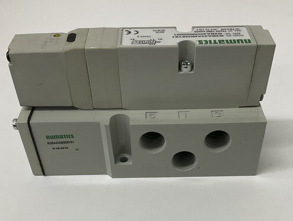Numatics I63BA43AMG56Y61 24VDC Solenoid Valve w/ Base