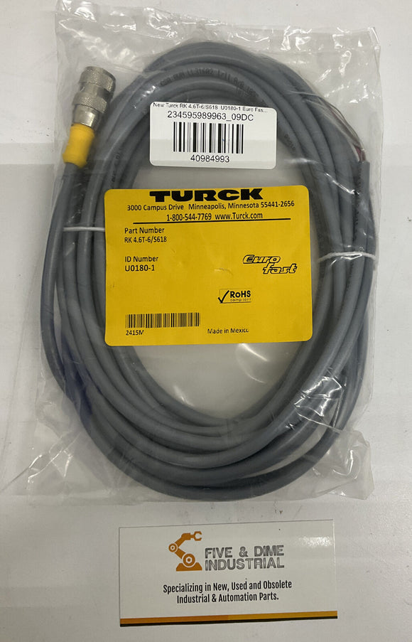 Turck RK 4.6T-6/S618 Euro Fast Cable U0180-1