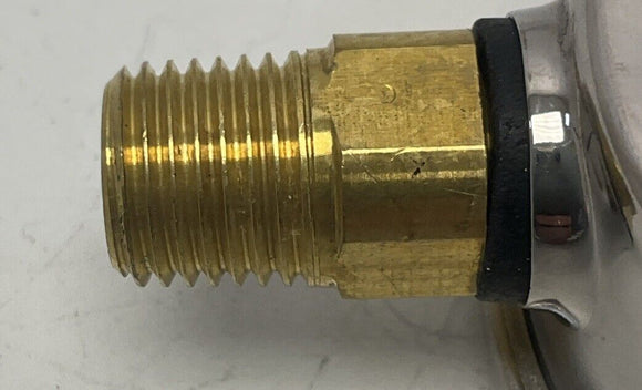 Marsh Bellofram J7648P 2-1/2'' Pressure Gauge 100PSI, 1/4NPT, Glycerin Filled