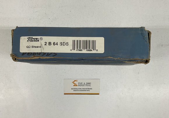 Martin 2 B 64 sds Bushing Bore V-Belt Pulley