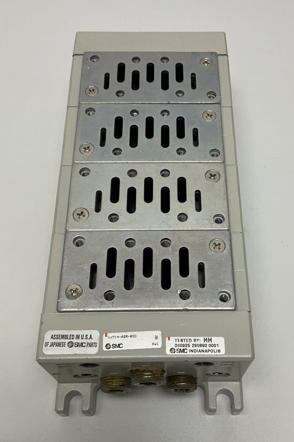 SMC VV714-02R-03D 4-Bank Valve Manifold