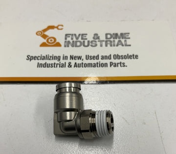 SMC KQB2L06-01S Metal Elbow Fitting 1/8" NPT X 6mm Tube - 0