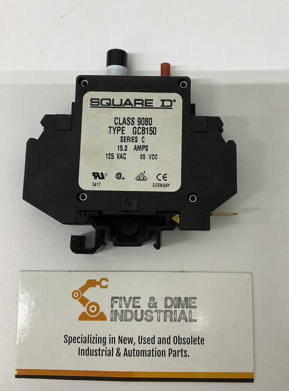 Square D 9080GCB-150 Circuit Protector Breaker Series C  15A