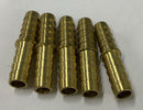 Parker 122HBL-6 3/8  2 Brass Barb Fitting. Lot of 5-3