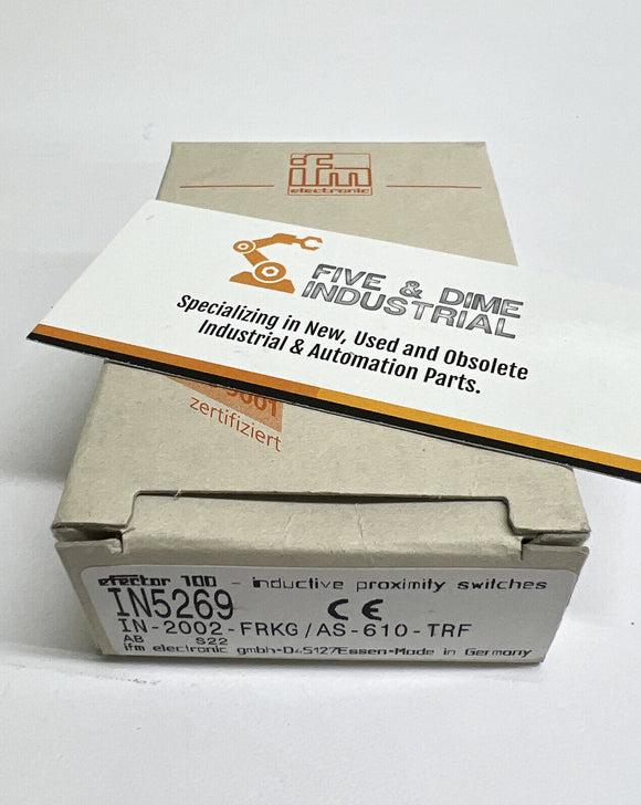 IFM Efector IN-2002-FRKG/AS-610-TRF Efector100 IN5269 Proximity Sensor