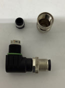 Murr 7000-12561-0000000 Mosa M12 Male 90 Degree Field Connector 4-Pole-4