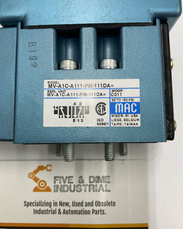 Mac MV-A1C-A111-PM-111DA Solenoid Valve 110/120VAC - 0