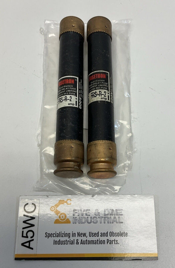 Bussmann Fusetron FRS-R-2  600V Fuses.Lot of 2