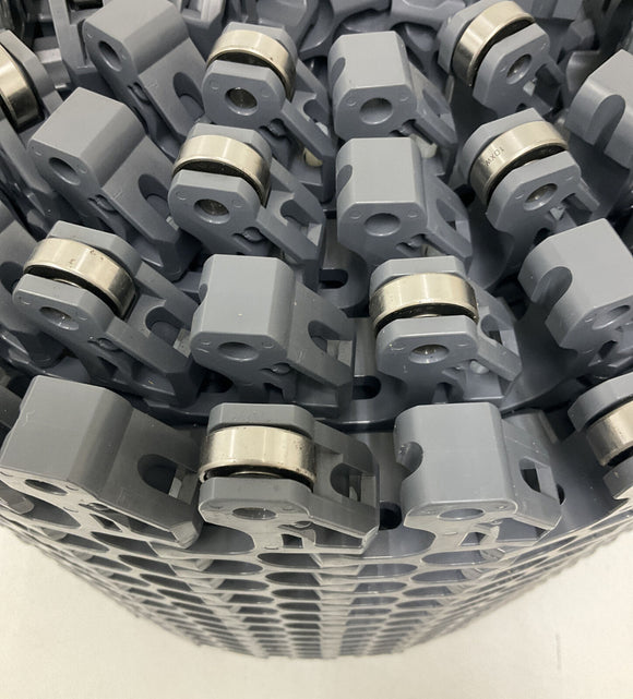 Intralox 2200-14 Grey Radius Flush Grid High Deck w/ Edge Bearing 10 Ft.