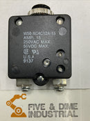 Potter & Brumfield W58-XC4C12A-15 Circuit Breaker 15 Amp 250 VAC 50 VDC-7