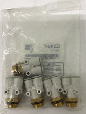 SMC KQ2U10-U04A  5-Pack Splitter Y Fittings - 0