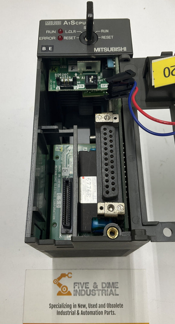 Mitsubishi A1SCPU-S1 CPU PLC, 8k Step Processor w/ Key