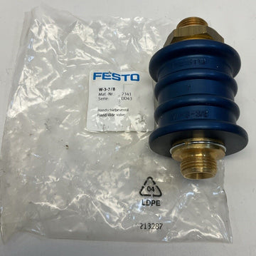Festo W-3-3/8 Genuine Pneumatic Hand Slide Valve 2341 3/8 BSP - 0