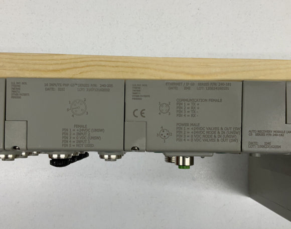 Numatics AK3BH00004NMUF 8 Bank Ethernet Manifold