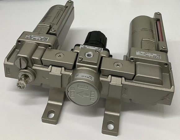 SMC AC41-N04D-8Z-X221 Filter Regulator and Lubricator Module