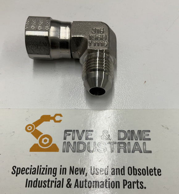 Parker 5-C6X-5-585 Jic Stainless Steel 5/16" Fitting 90° Elbow