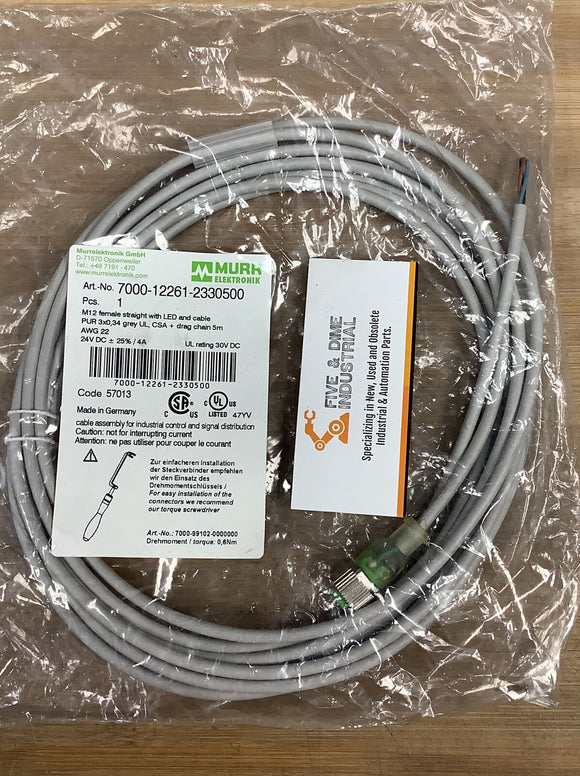 Murr Elektronik 700012261-2330500 M12F Led Straight
