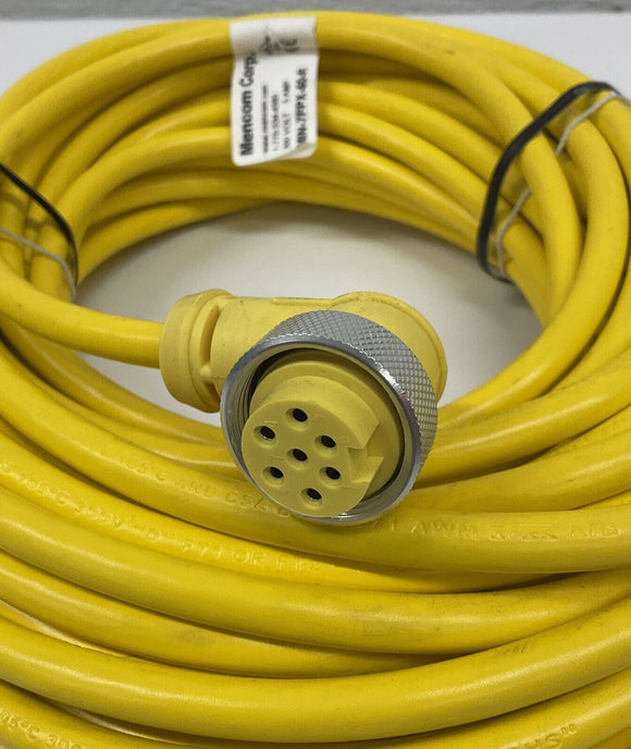 Mencom MIN-7FPX-50-R 7-Pole, 90 Degree Cable Cordset 50 Ft.