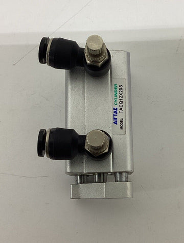 Airtac TACQ12X20S Compact Guided Air Cylinder w/Flow Valves - 0