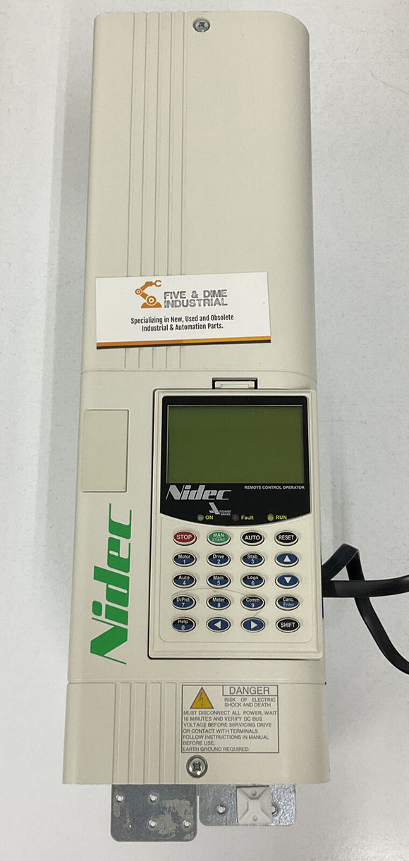 US Motors Nidec AD1A0228FBBNHNNN00NN 3PH, 40A, 30 HP, 380/480V Drive