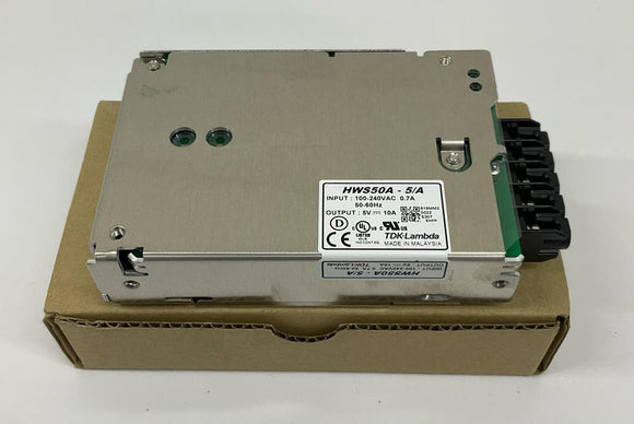 TDK Lambda HWS50A-5/A Power Supply Output: 5V, 10A