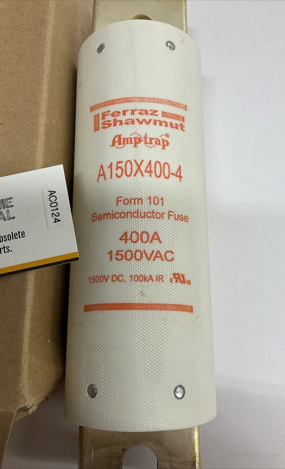 Mersen Ferraz A150X400-4 Form 101 Semiconductor Fuse 400A 1500 Vac