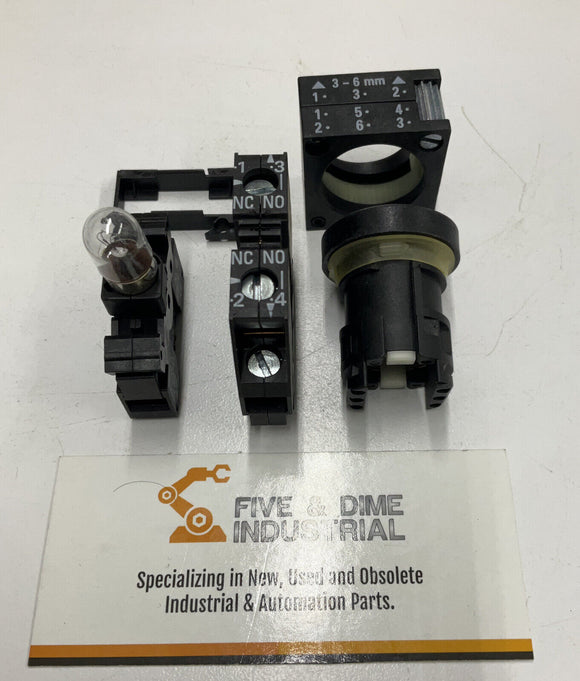 Siemens 3SB3221-0AA71 Clear Flat Push Button NO / NC