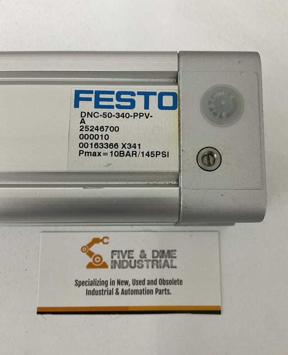 Festo DNC-50-340-PPV-A Double Activity Pneumatic Cylinder 50X320mm