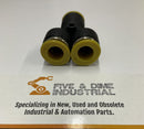 Clippard PQ-YU-12 Push-Quick Y Union 3/8".  Lot of 5-3