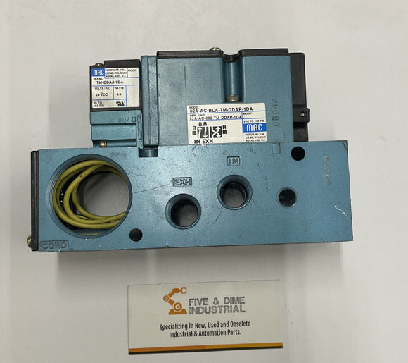Mac Valves 82A-AC-BLA-TM-DDAP-1DA Solenoid Valve w/ TM-DDAJ-1DA Coil